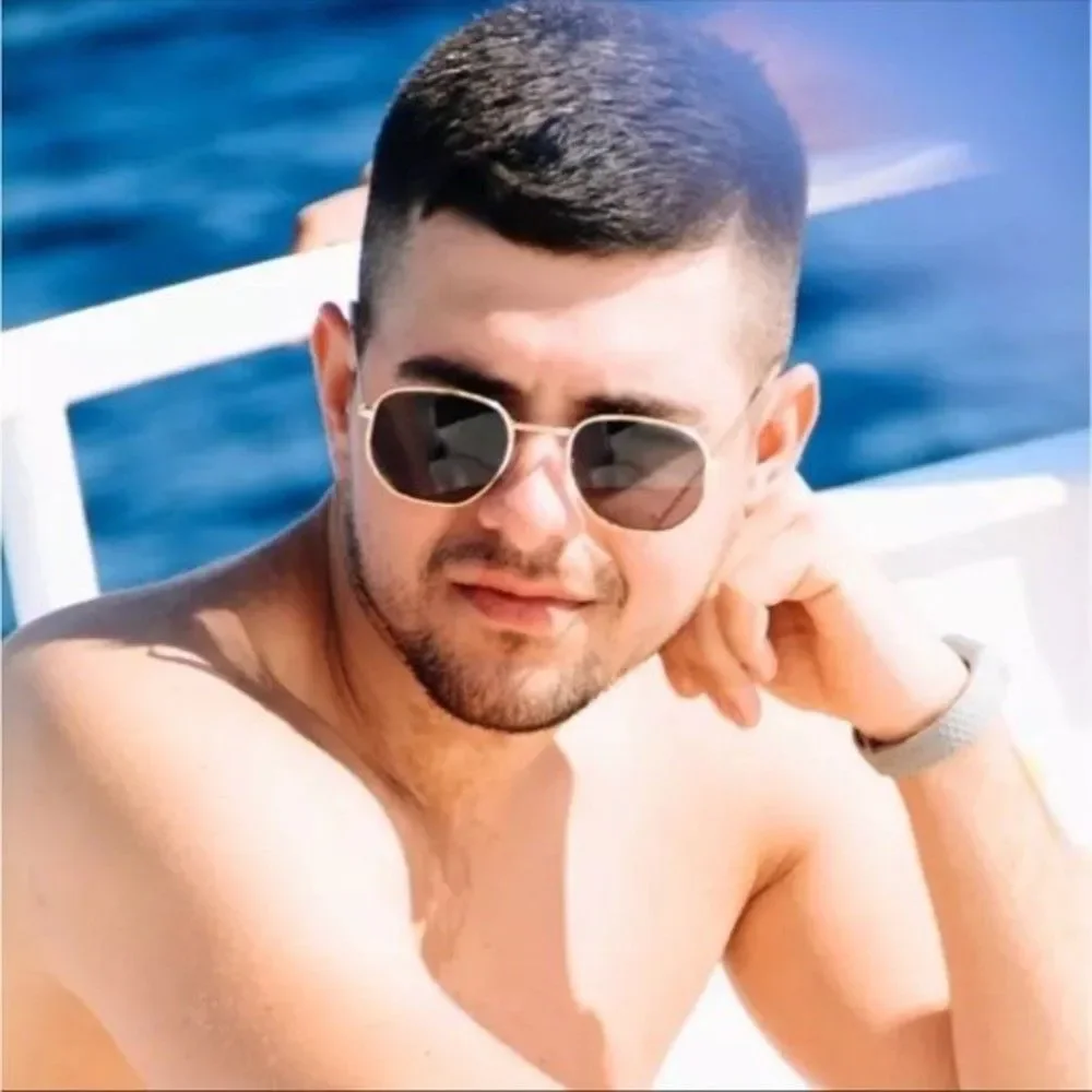 Unisex Retro Gold Frame Sunglasses